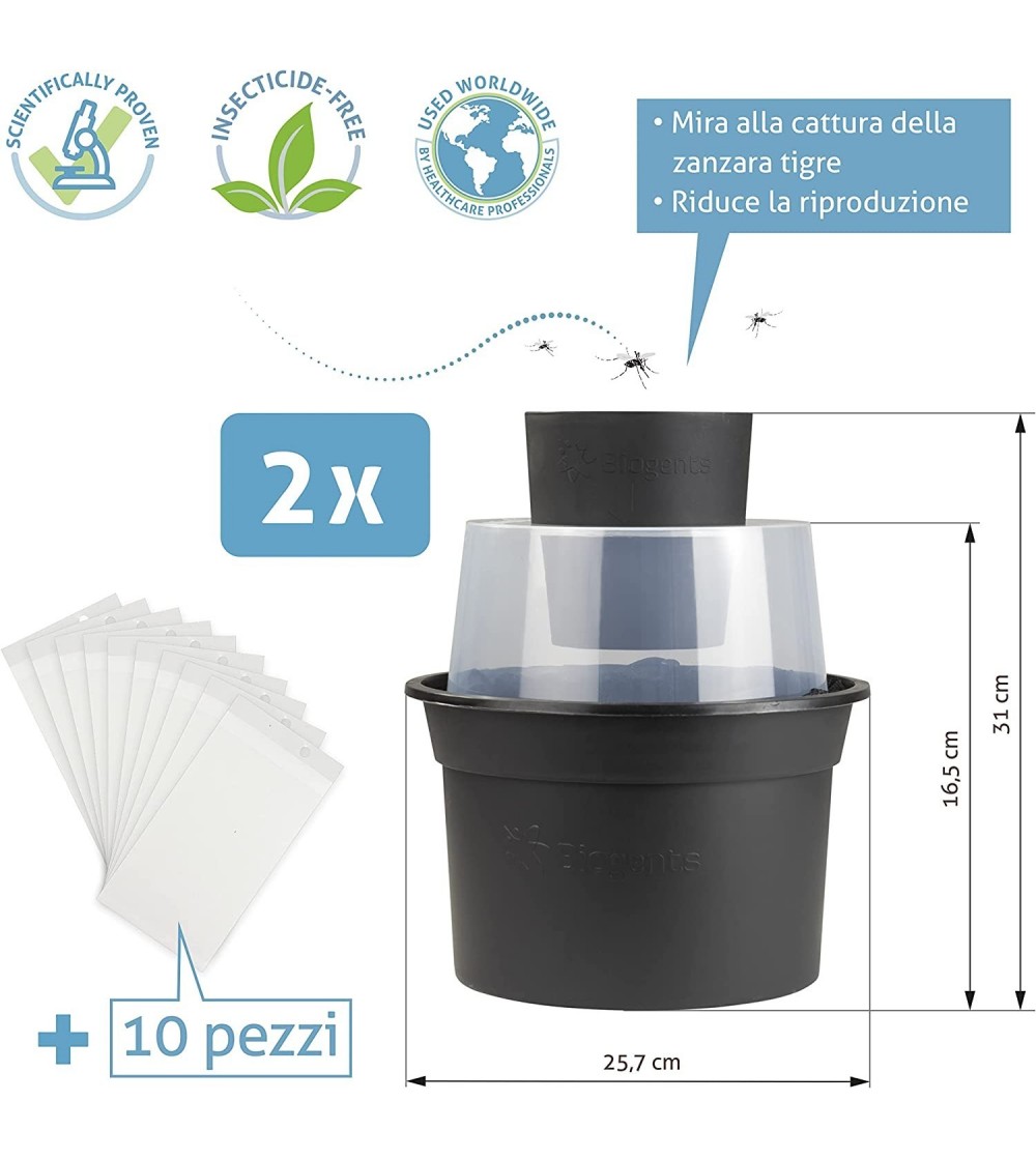 BG-GAT Ecological Tiger Mosquito Trap - 2 pieces