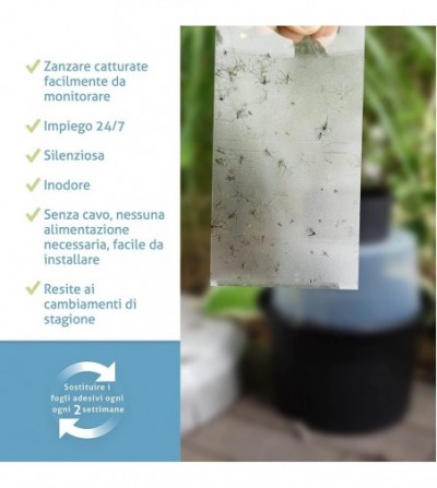 BG-GAT Trampa para mosquitos tigre ecológica - 2 piezas