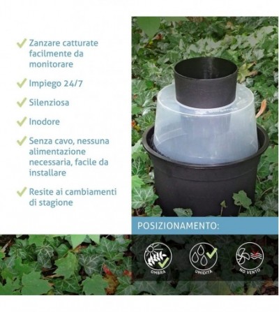 BG-GAT Trampa para mosquitos tigre ecológica - 2 piezas